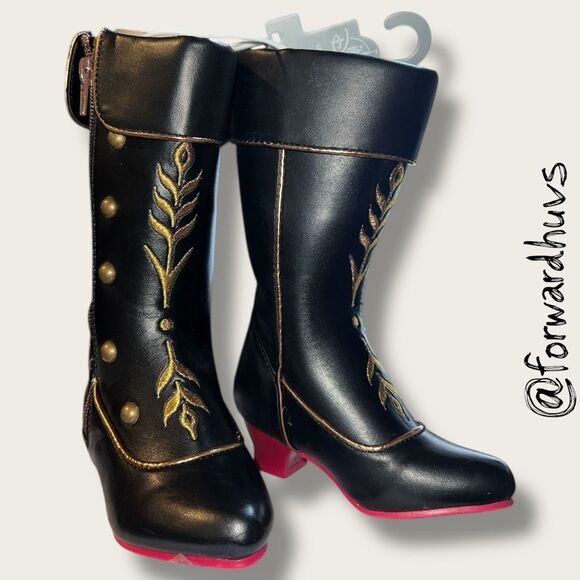 Disney Frozen 2 Anna Costume Boots – Size 7/8 - Picture 1 of 13